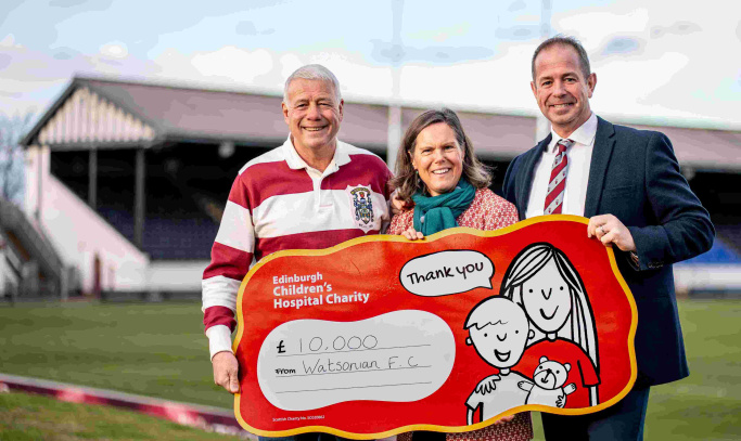 Watsonians FC Raise £10,000 for Edinburgh's Children's Hospital Charity